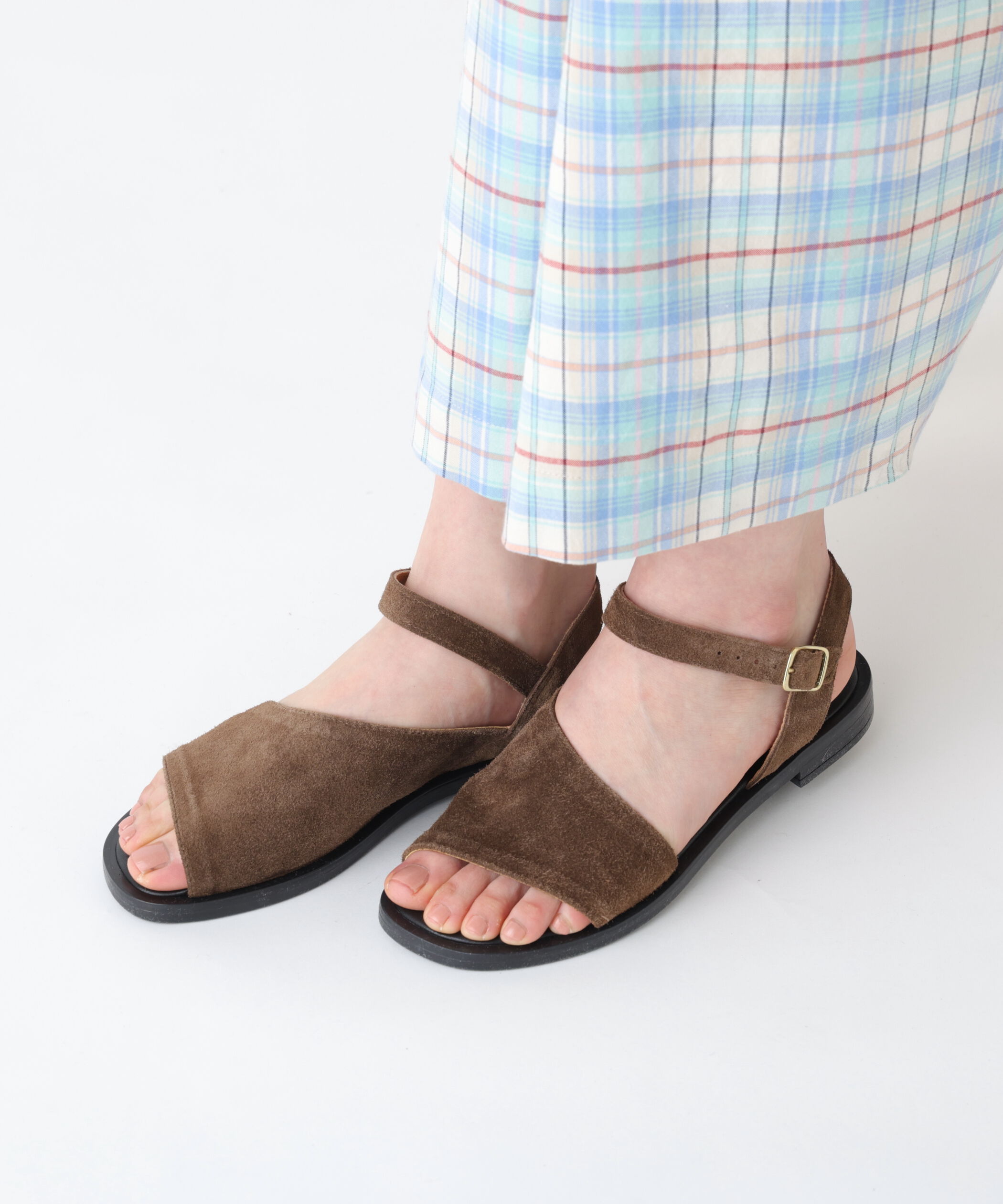  「◆ＥＮＥＳＳ　ストラップレザーサンダル」|その他|別注ブラウン