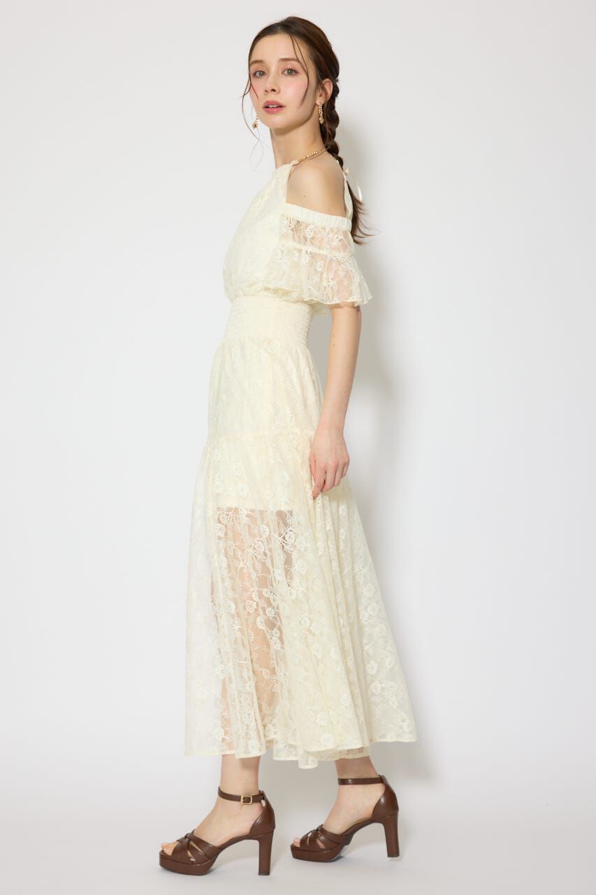 rienda「2WAYホルターネックレースロンパース」|ワンピース|