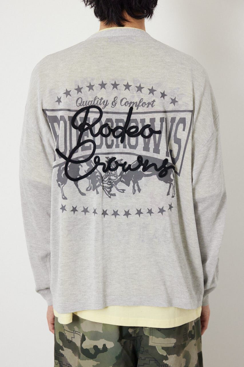 RODEO CROWNS「ロープロゴニットトッパー」|カーディガン|