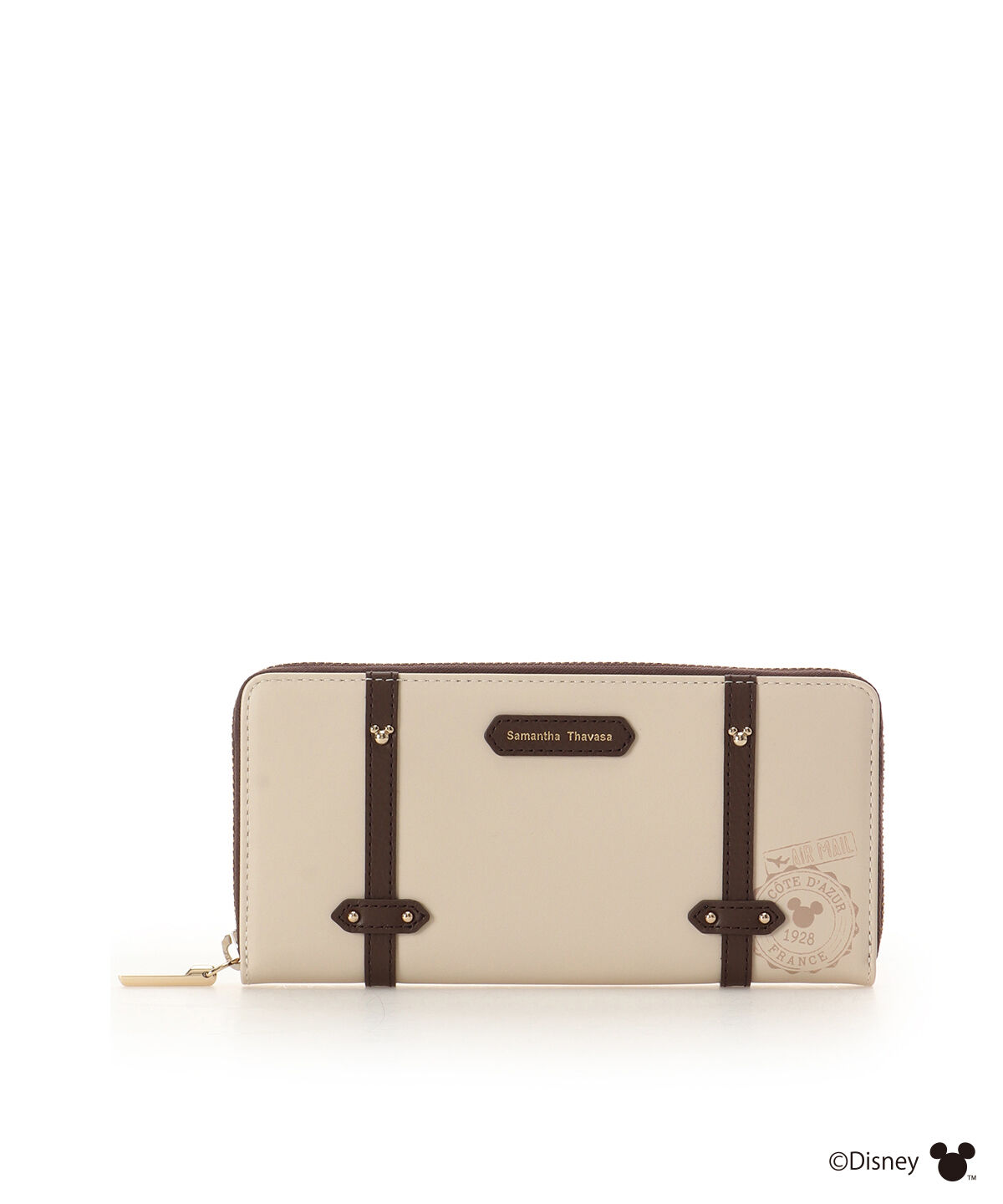 Samantha Thavasa「「ミッキー＆ミニー」TRAVELコレクション 長財布」|財布|ベージュ