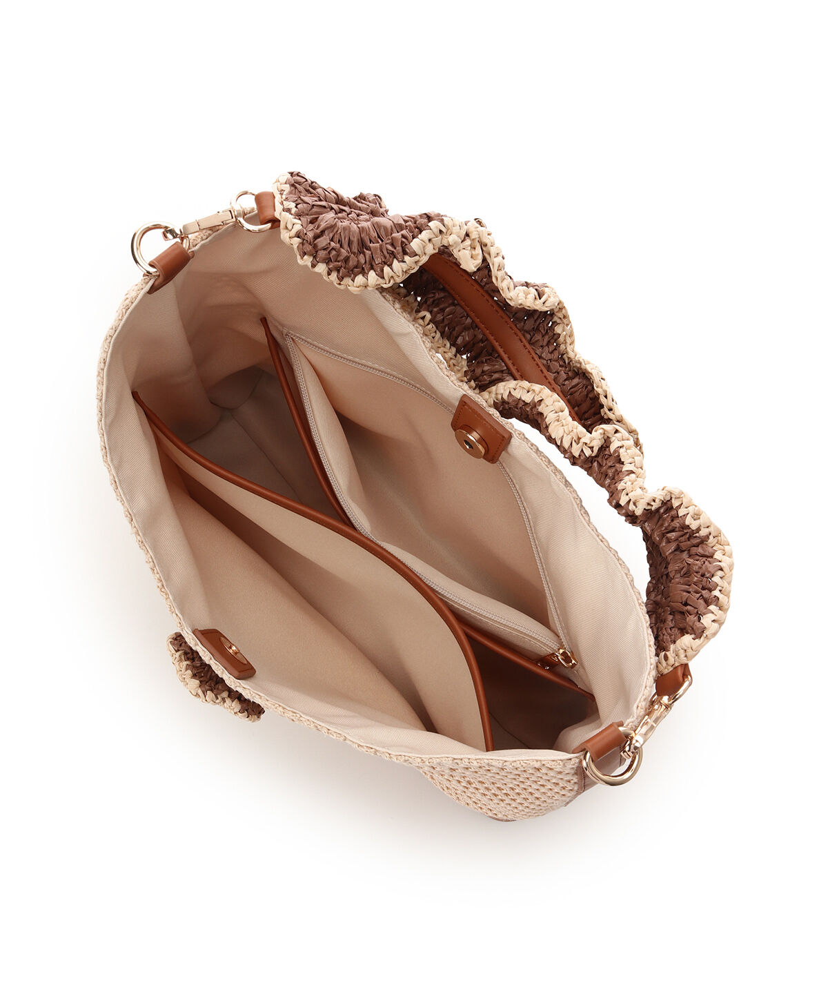 Samantha Thavasa「ワンポイントフラワーモチーフ フリルバッグ」|ハンドバッグ|