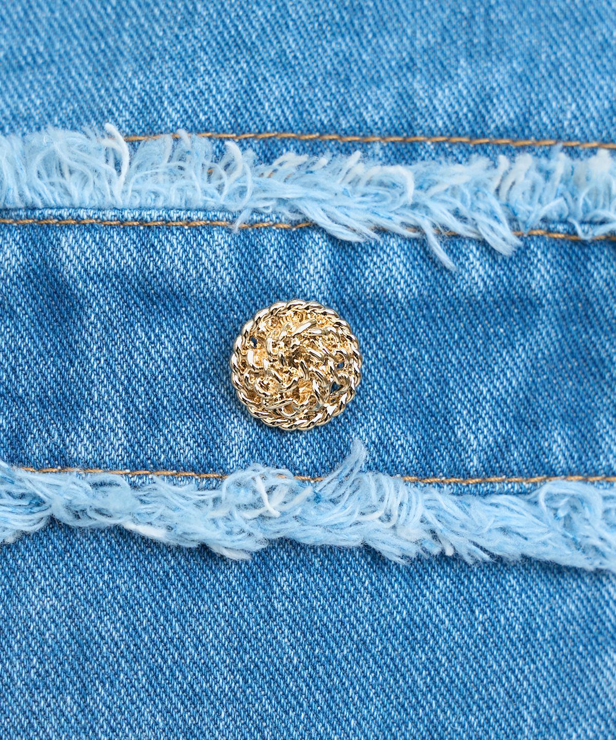 アンドクチュール「フリンジデニムジャケット」|デニムジャケット|