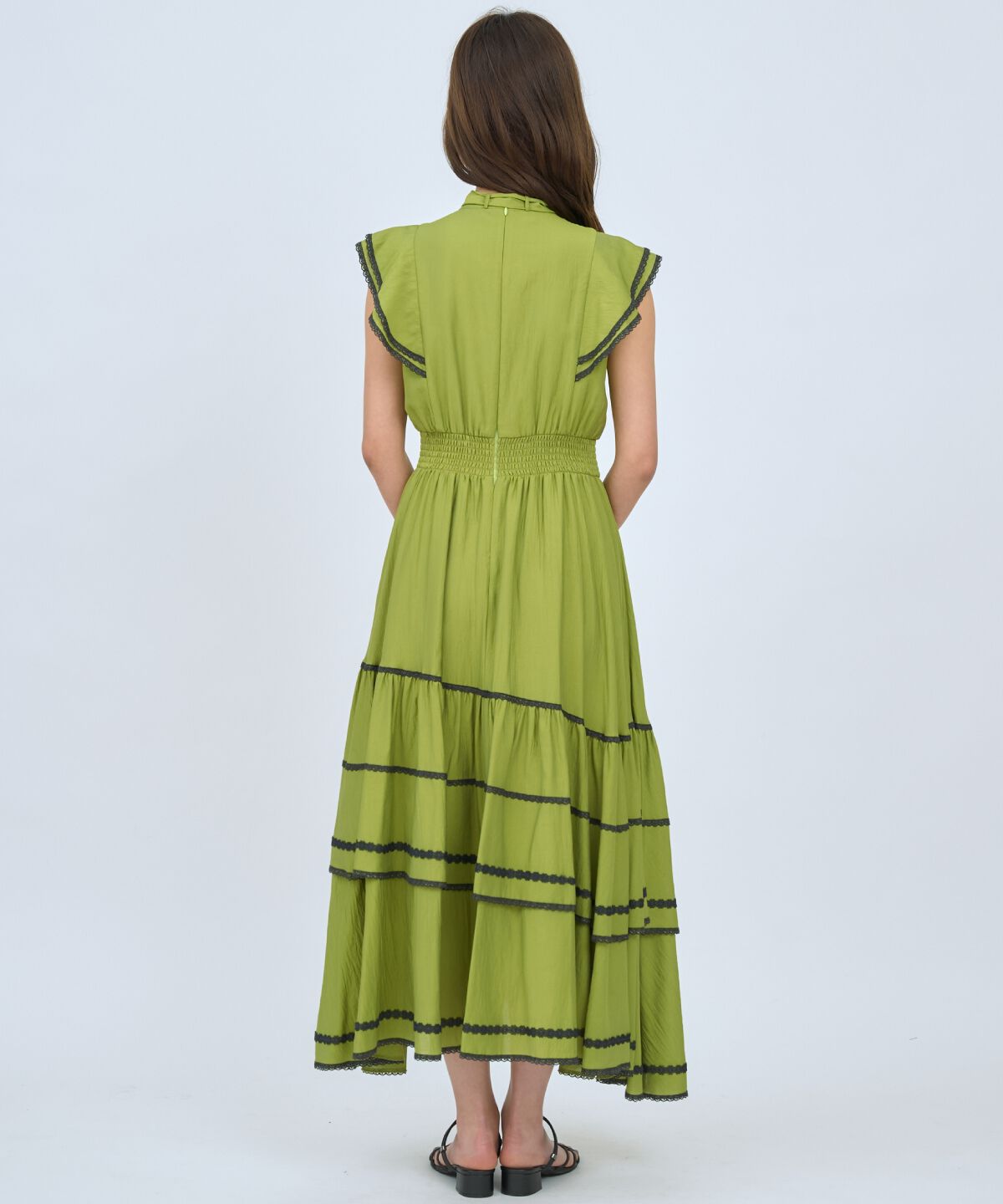 アンドクチュール「レーストリミングティアードワンピース」|ワンピース|