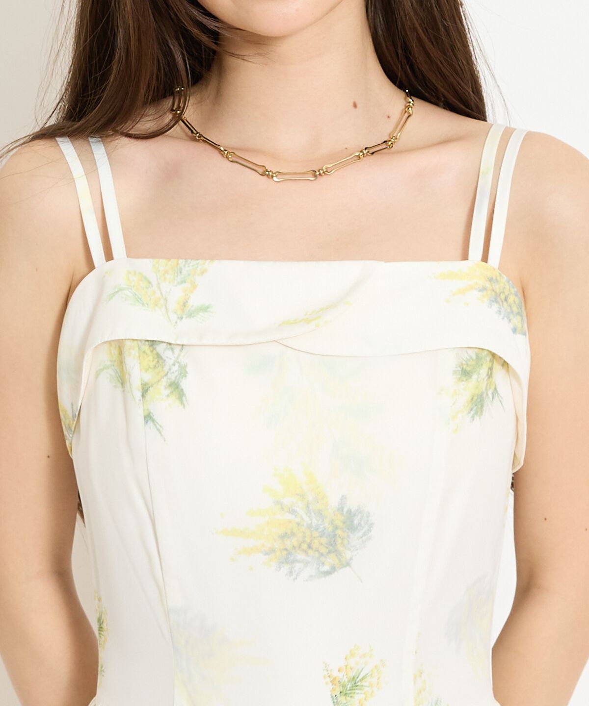 WILLSELECTION「ミモザプリントキャミワンピース」|ワンピース|