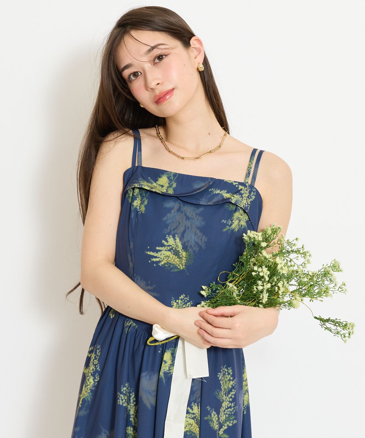 WILLSELECTION「ミモザプリントキャミワンピース」|ワンピース|