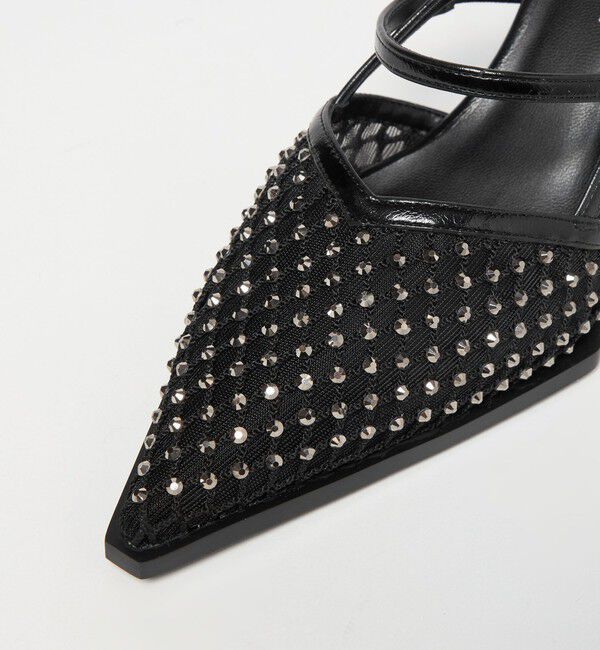 ODETTE E ODILE「＜SY＞ ポインテッド ビジュー ウェッジ バックベルト サンダル60&uarr;」|サンダル|