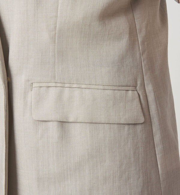 UNITED ARROWS green label relaxing「［size SHORTあり］ライト リネンライク ハーフスリーブ ジャケット UVカット 通気性」|テーラードジャケット|