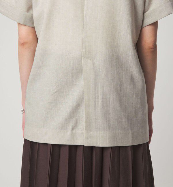 UNITED ARROWS green label relaxing「［size SHORTあり］ライト リネンライク ハーフスリーブ ジャケット UVカット 通気性」|テーラードジャケット|