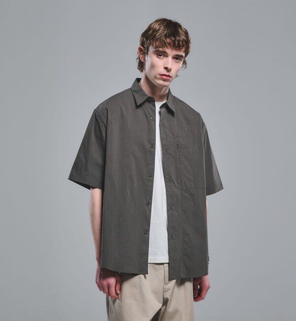 UNITED ARROWS green label relaxing「WONDER CLOTH ジャストルーズ レギュラーカラー 半袖 シャツ -ストレッチ・接触冷感・吸水速乾-」|シャツ・ブラウス|