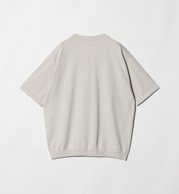 BEAUTY&YOUTH UNITED ARROWS「KNITEE クリンプコットン Vネック ニット Tシャツ ウォッシャブル」|ニット・セーター|