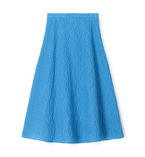 Ballsey「バブルジャカード フレアスカート」|フレア|65 ブルー