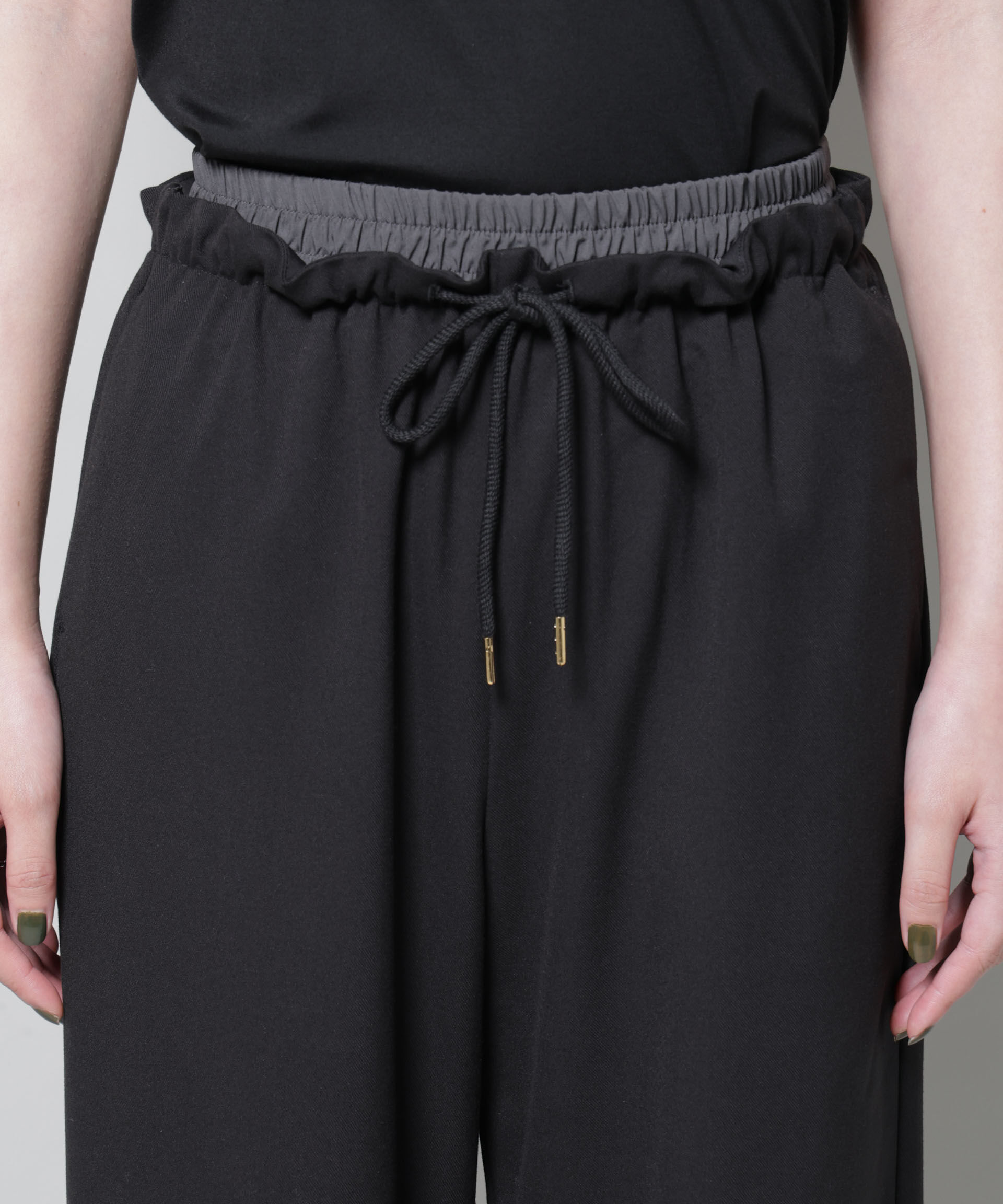 nano･universe「ファンクションダブルウエストイージーパンツ」|チノ|