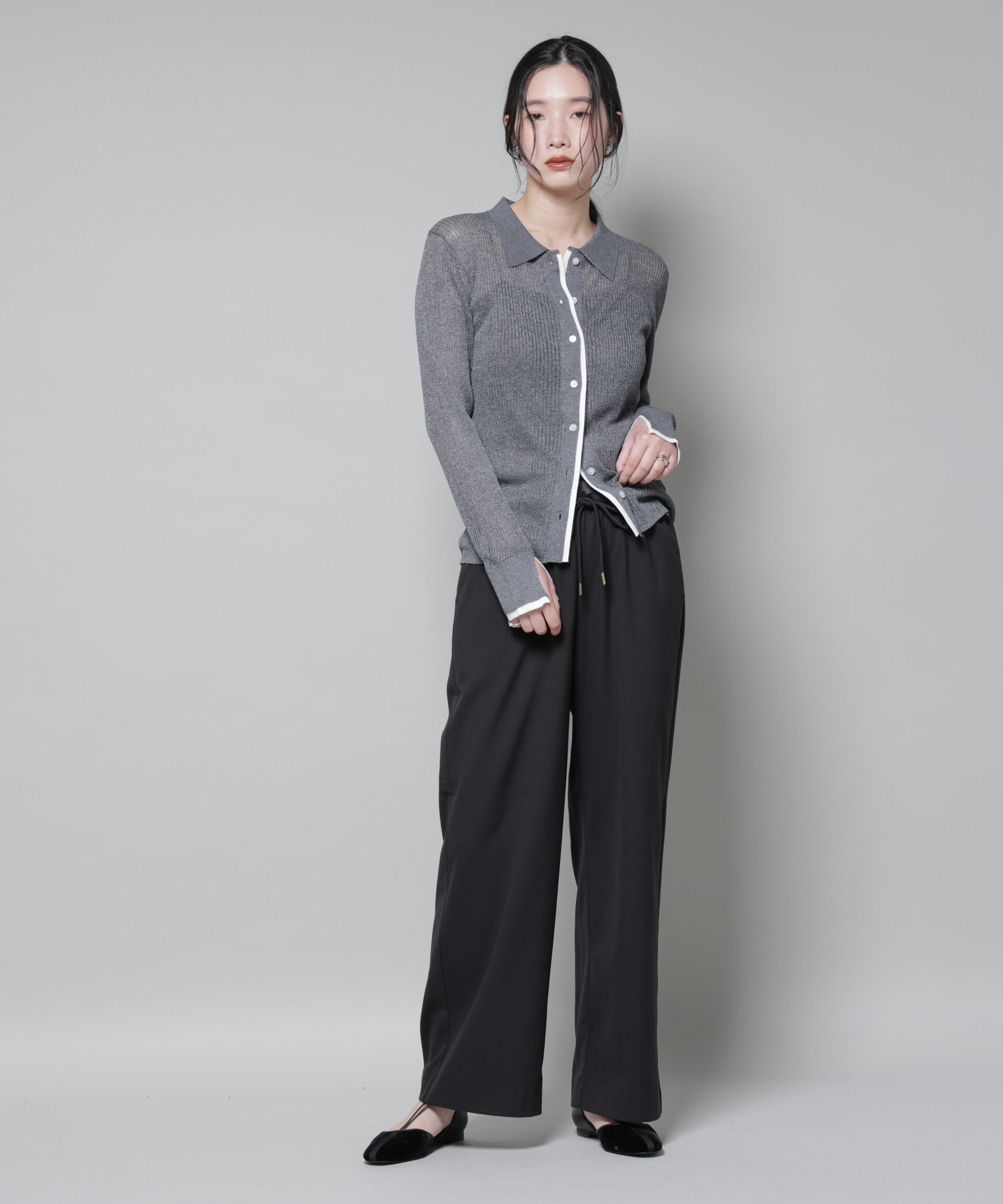 nano･universe「ファンクションダブルウエストイージーパンツ」|チノ|