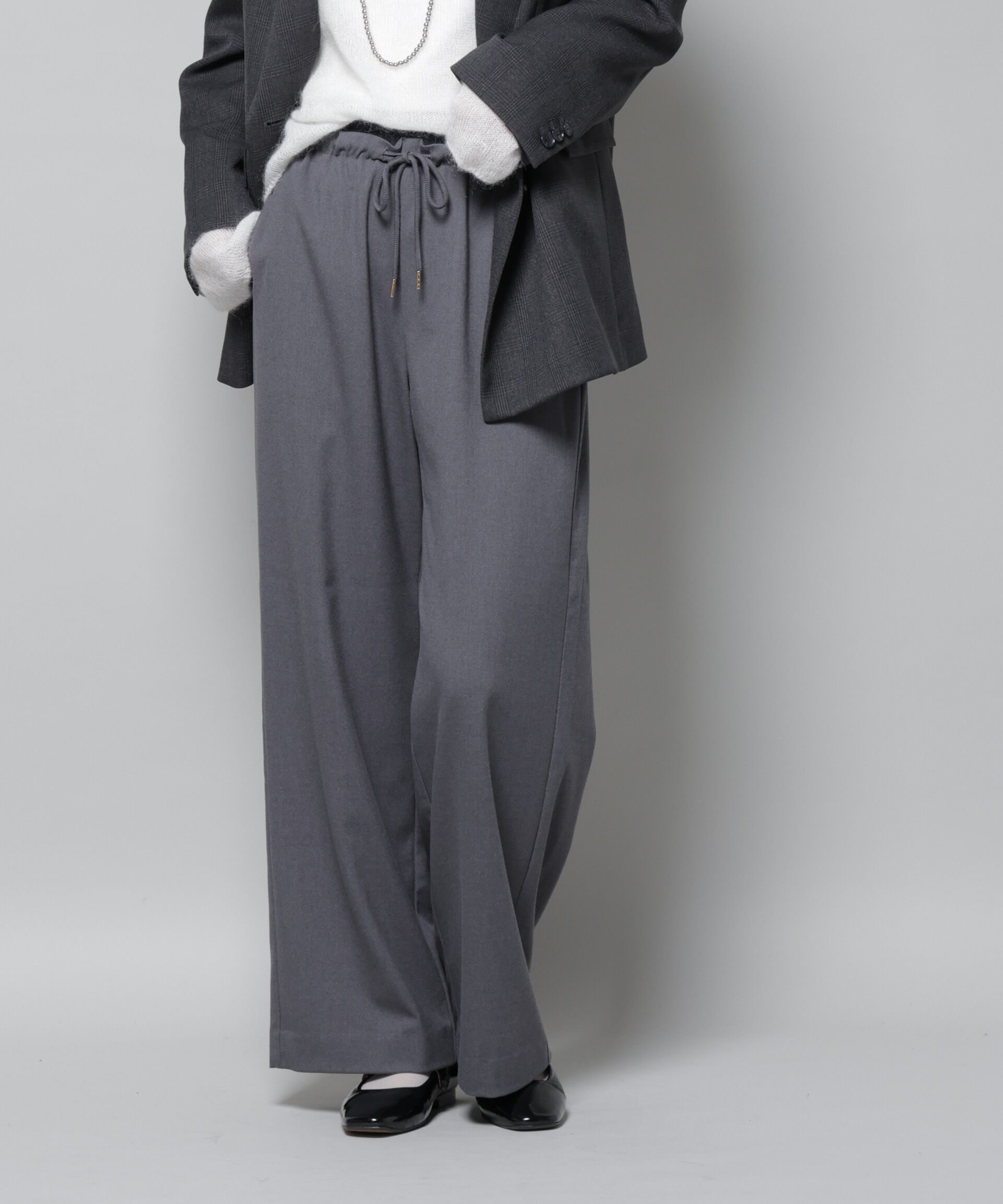 nano･universe「ファンクションダブルウエストイージーパンツ」|チノ|