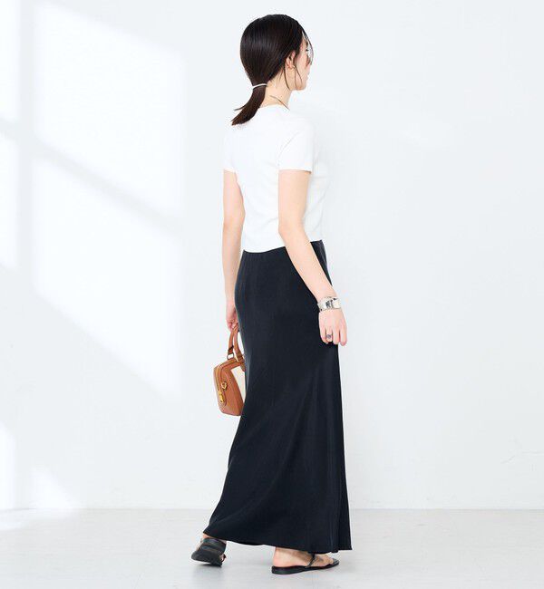 NOLLEY'S sophi「《手洗い可能/アンサンブル対応》マルチファンクション総針半袖プルオーバー」|ニット・セーター|