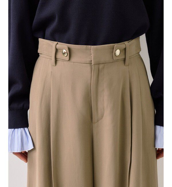 VIS「ツータックワイドパンツ/イージーケア」|チノ|