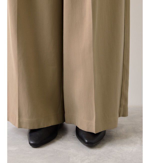 VIS「ツータックワイドパンツ/イージーケア」|チノ|