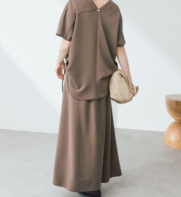  「【セットアップ着用可能/接触冷感機能付き】ドレーピーカットバイヤススカート」|スカート|