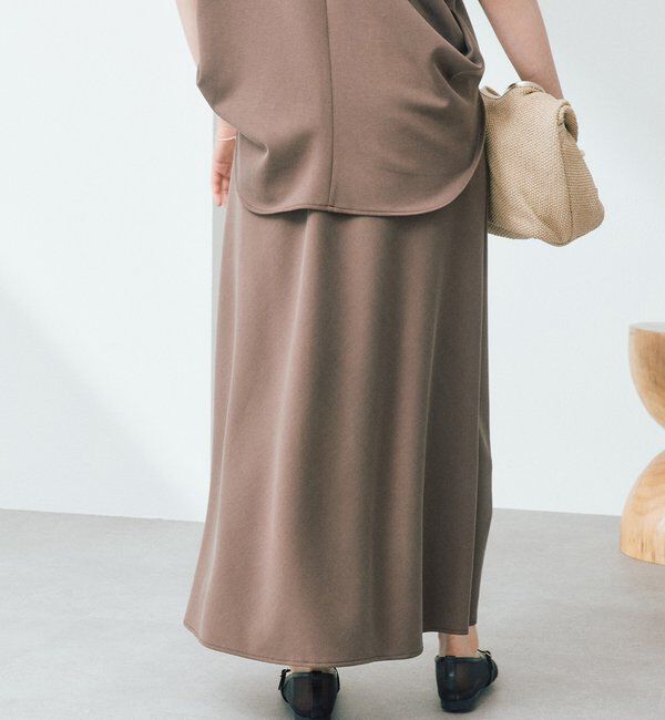 「【セットアップ着用可能/接触冷感機能付き】ドレーピーカットバイヤススカート」|スカート|