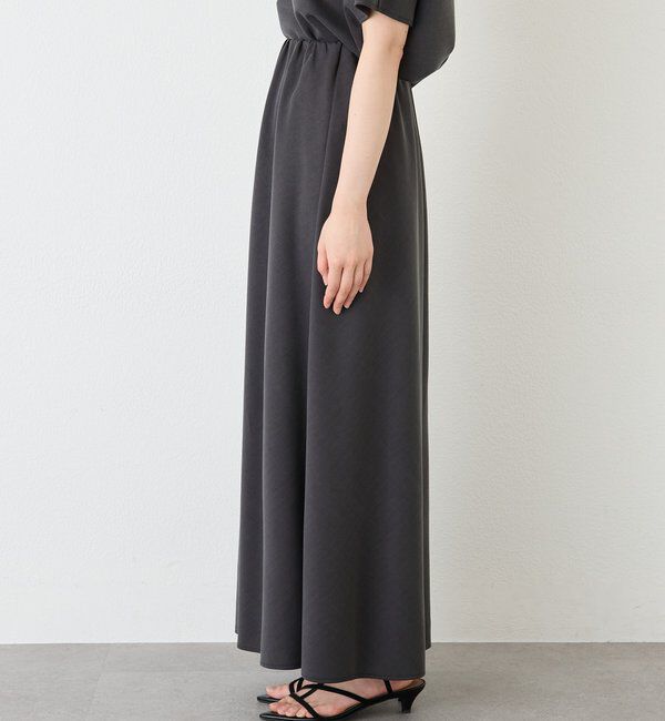  「【セットアップ着用可能/接触冷感機能付き】ドレーピーカットバイヤススカート」|スカート|