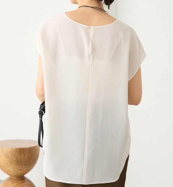  「予約【セットアップ着用可能】メッシュフレンチブラウス」|シャツ・ブラウス|