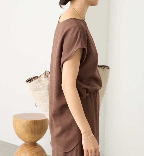  「予約【セットアップ着用可能】メッシュフレンチブラウス」|シャツ・ブラウス|