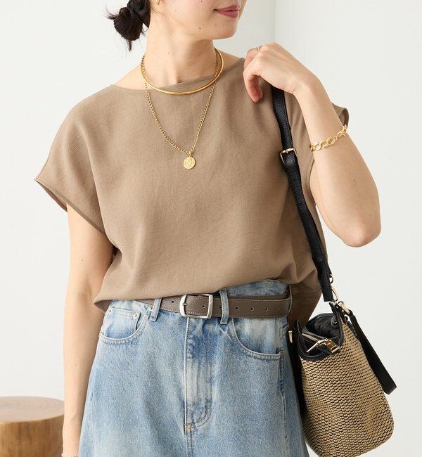  「予約【セットアップ着用可能】メッシュフレンチブラウス」|シャツ・ブラウス|