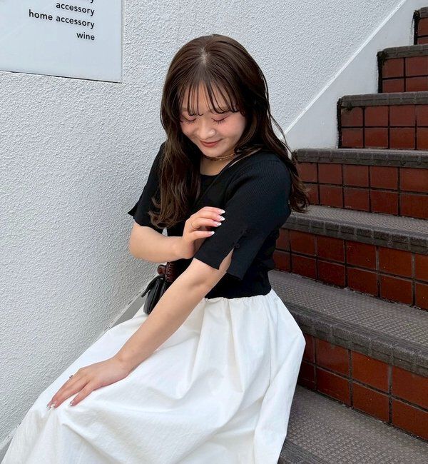  「【@__misa__03企画】プレート付きドッキング半袖ワンピース」|ワンピース|