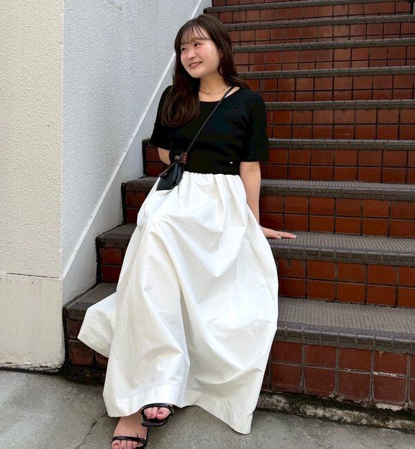  「【@__misa__03企画】プレート付きドッキング半袖ワンピース」|ワンピース|