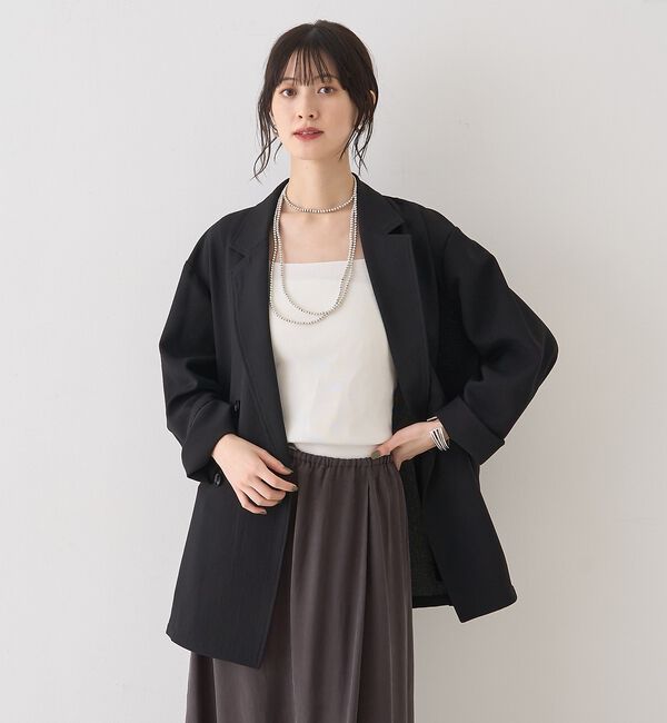 Rouge vif「バスケットメッシュダブルジャケット」|テーラードジャケット|