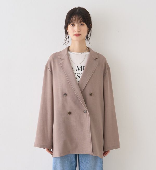 Rouge vif「バスケットメッシュダブルジャケット」|テーラードジャケット|