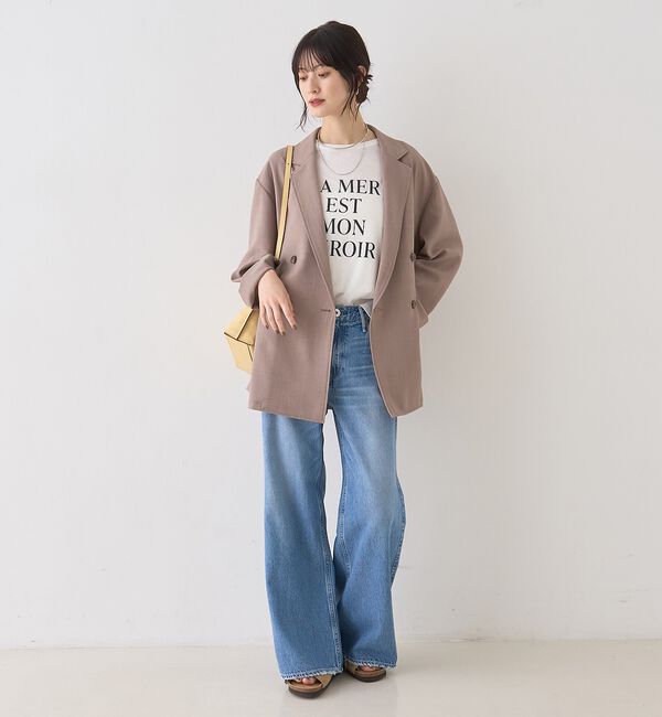 Rouge vif「バスケットメッシュダブルジャケット」|テーラードジャケット|