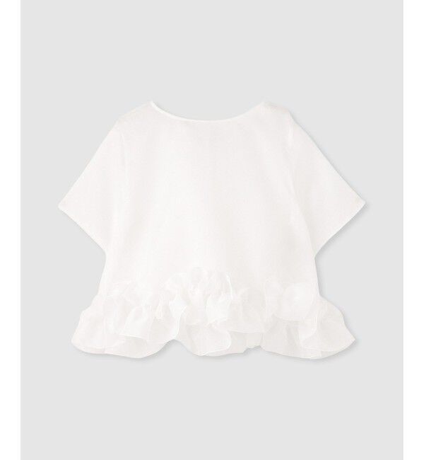 LOULOU WILLOUGHBY「【LOULOU WILLOUGHBY】2WAYシアーブラウス」|シャツ・ブラウス|ホワイト