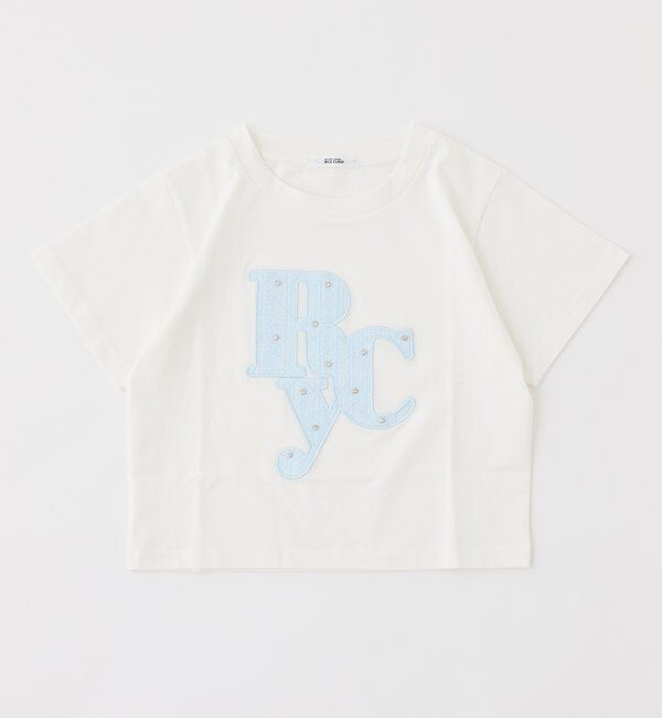  「ビジュー付ロゴアソートサスティナブルTシャツ」|プルオーバー|