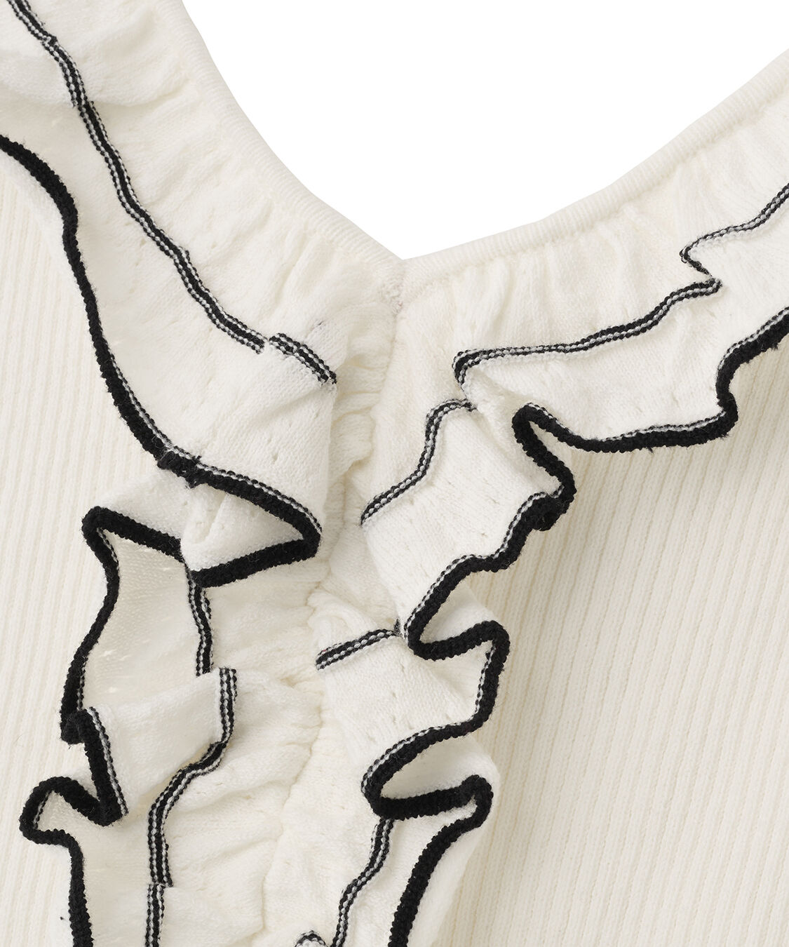 COCO DEAL「Vネックフリルニット」|ニット・セーター|