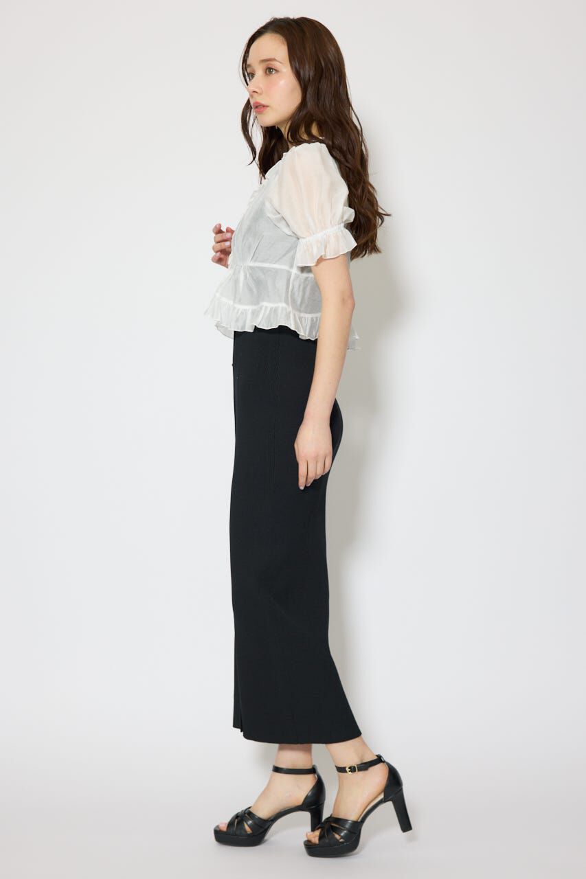 rienda「シフォンカーデセットタイトニットワンピース」|ワンピース|