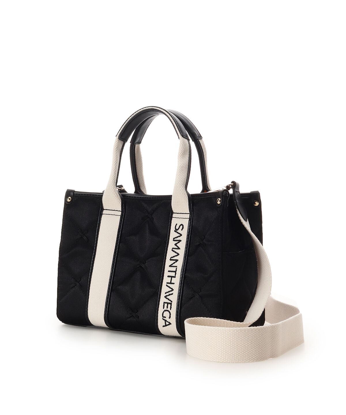 Samantha Vega「ロゴテープリボン　ハンドバッグ」|ハンドバッグ|