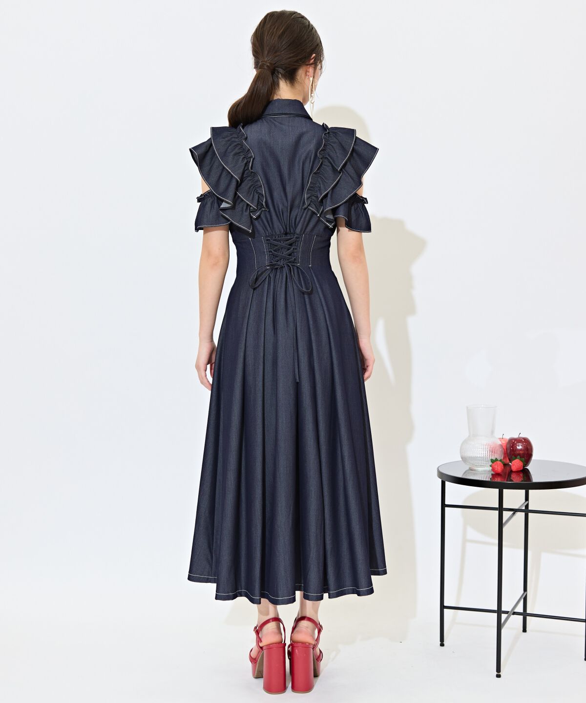 WILLSELECTION「ラッフルスリーブリボンタイワンピース」|ワンピース|