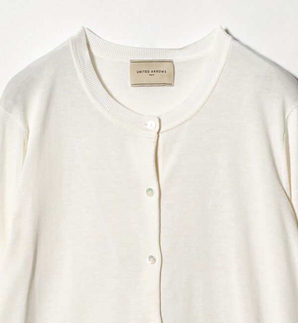 UNITED ARROWS「18G クルーネック ニットカーディガン ‐ウォッシャブル‐」|カーディガン|