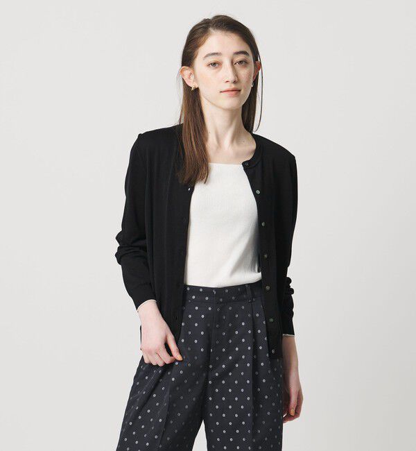 UNITED ARROWS「18G クルーネック ニットカーディガン ‐ウォッシャブル‐」|カーディガン|