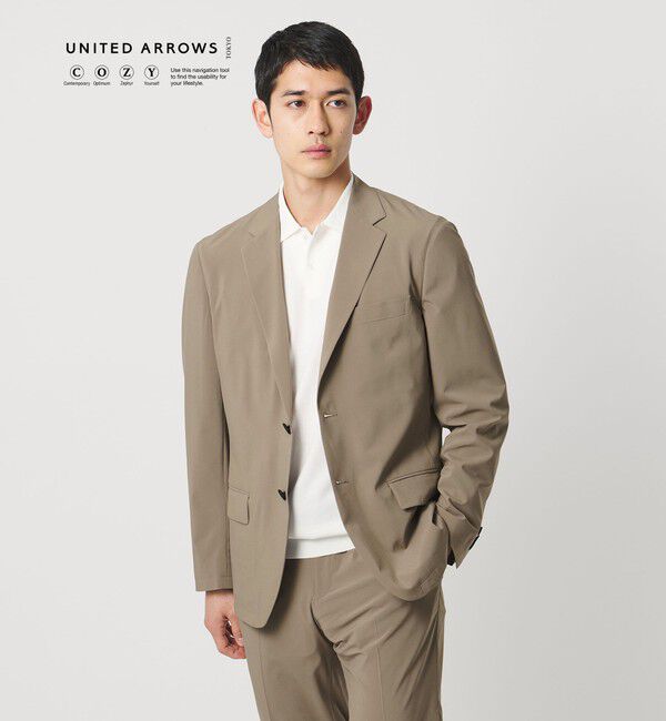 UNITED ARROWS「ライトパーテックス シングル 2ボタン テーラードジャケット UA COZY ウォッシャブル 2WAYストレッチ」|テーラードジャケット|BEIGE