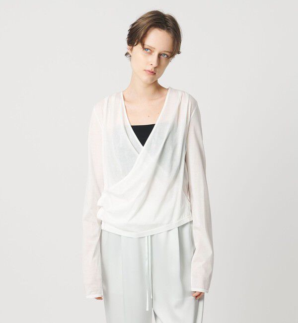 AEWEN MATOPH「＜AEWEN MATOPH＞ジャージーカシュクールカーディガン」|カーディガン|