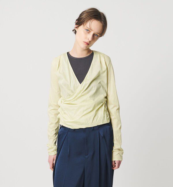 AEWEN MATOPH「＜AEWEN MATOPH＞ジャージーカシュクールカーディガン」|カーディガン|