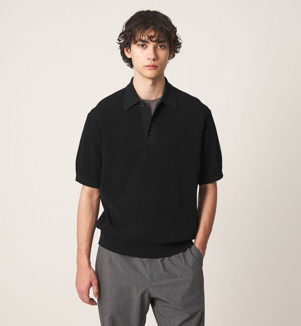 UNITED ARROWS「シャーリーカーン バーズアイ ニットポロシャツ」|ポロシャツ|