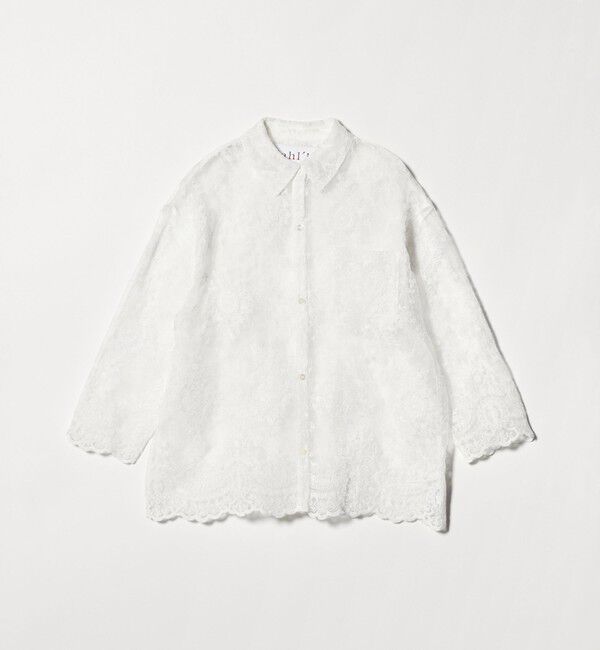 UNITED ARROWS「＜dahl&rsquo;ia＞8分袖 シアーシャツ」|Tシャツ・カットソー|