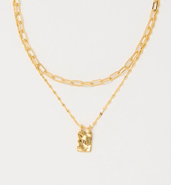 EMMEL REFINES「＜EMMEL REFINES＞EM チェーン&times;プレート ネックレス セット」|ネックレス|