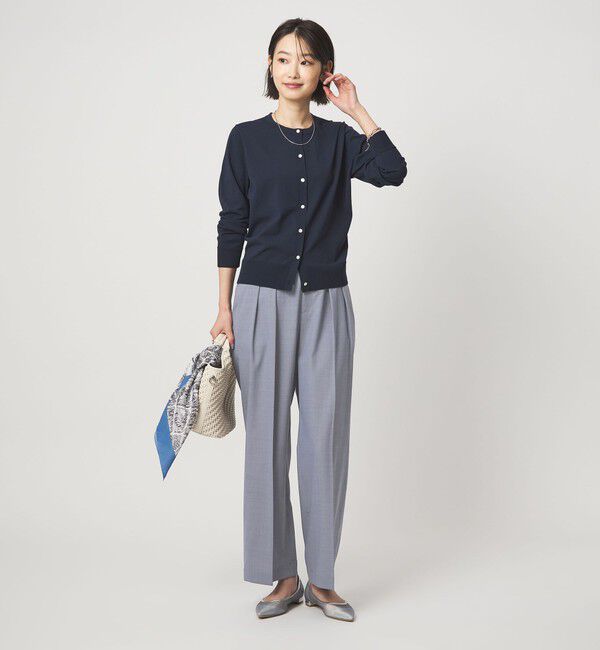 UNITED ARROWS green label relaxing「［size SHORT/TALLあり］Daily Chic コンフィ― ワイド パンツ」|スラックス|