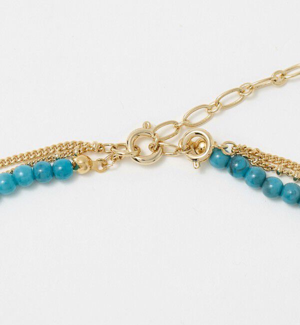 UNITED ARROWS green label relaxing「3WAY ターコイズカラー＆コイン ネックレス」|ネックレス|