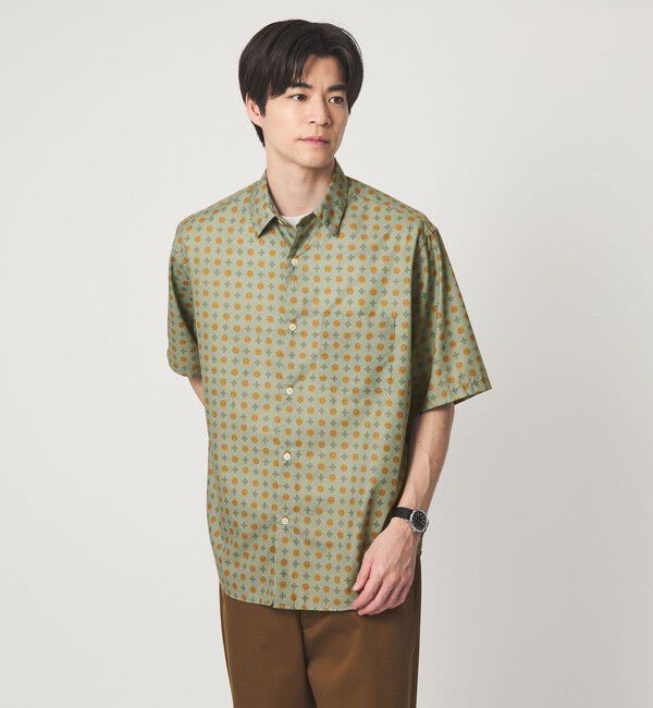 UNITED ARROWS green label relaxing「ALFONS MUCHA ジャストルーズ 半袖 シャツ」|シャツ・ブラウス|