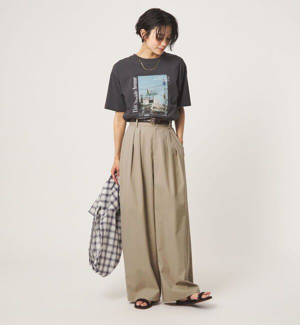 UNITED ARROWS green label relaxing「【WEB限定】＜at ease＞オルマイ スラックス ストレッチ UVカット」|スラックス|